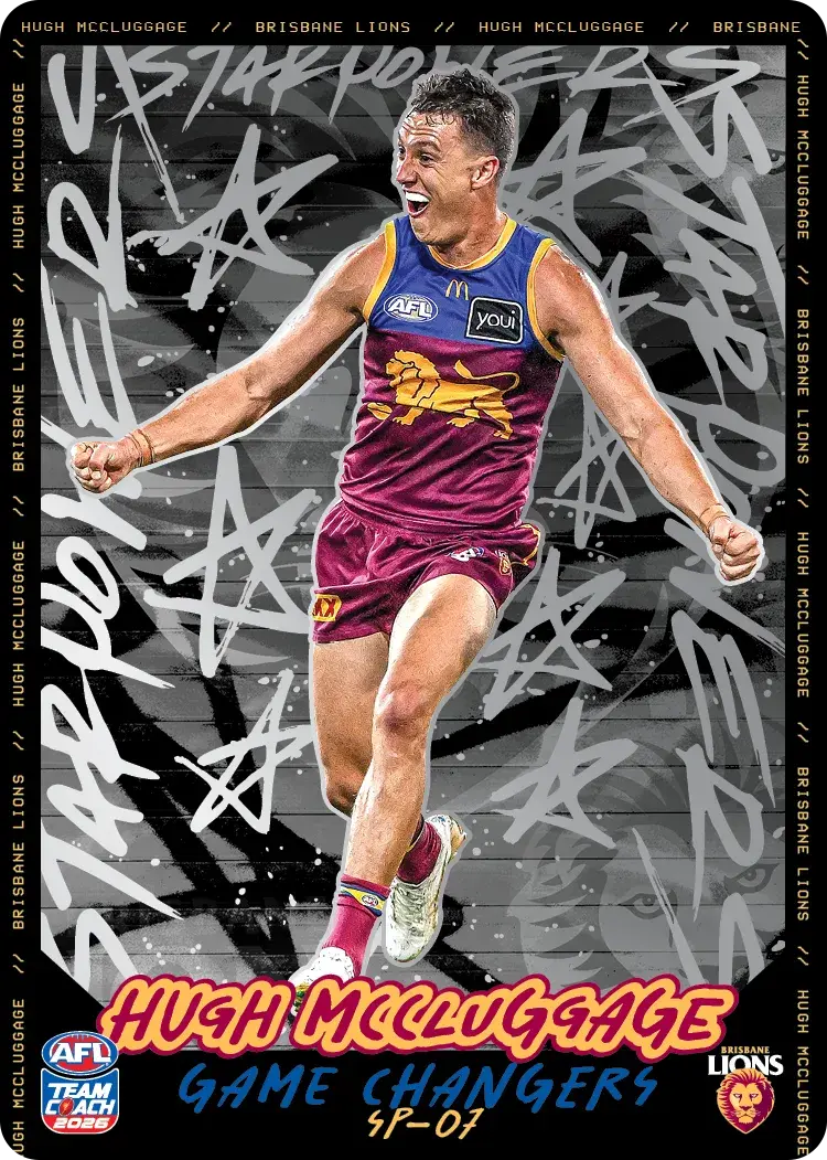 Teamcoach 2026 Star Powers Silver SP-07 Hugh McCluggage - Brisbane Lions