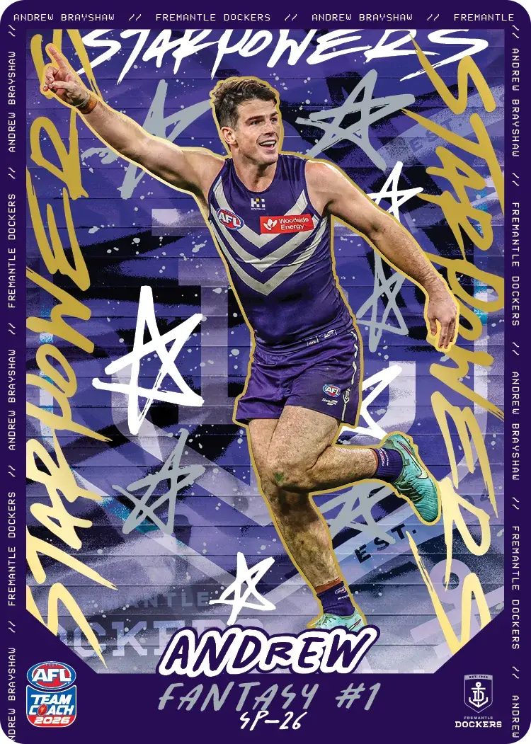 Teamcoach 2026 Star Powers Team SP-26 Andrew Brayshaw - Fremantle Dockers