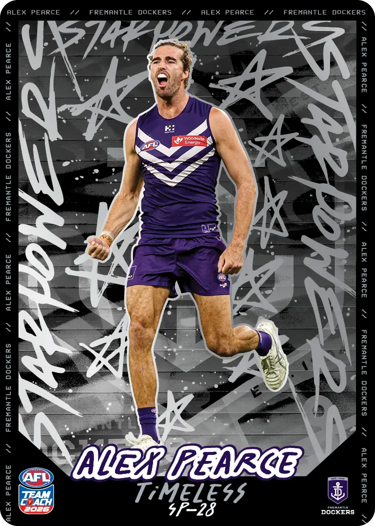 Teamcoach 2026 Star Powers Silver SP-28 Alex Pearce - Fremantle Dockers
