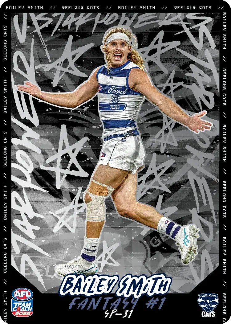Teamcoach 2026 Star Powers Silver SP-31 Bailey Smith - Geelong Cats