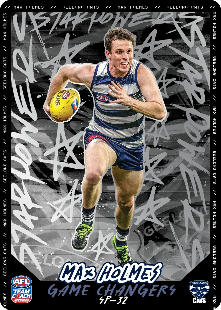 Teamcoach 2026 Star Powers Silver SP-32 Max Holmes - Geelong Cats