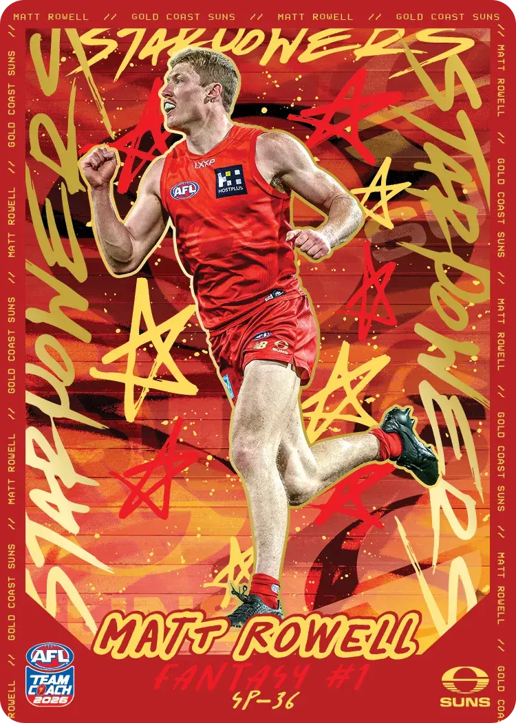 Teamcoach 2026 Star Powers Team SP-36 Matt Rowell - Gold Coast Suns