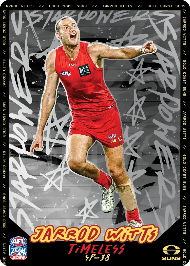 Teamcoach 2026 Star Powers Silver SP-38 Jarrod Witts - Gold Coast Suns