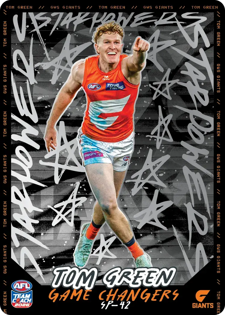 Teamcoach 2026 Star Powers Silver SP-42 Tom Green - GWS Giants