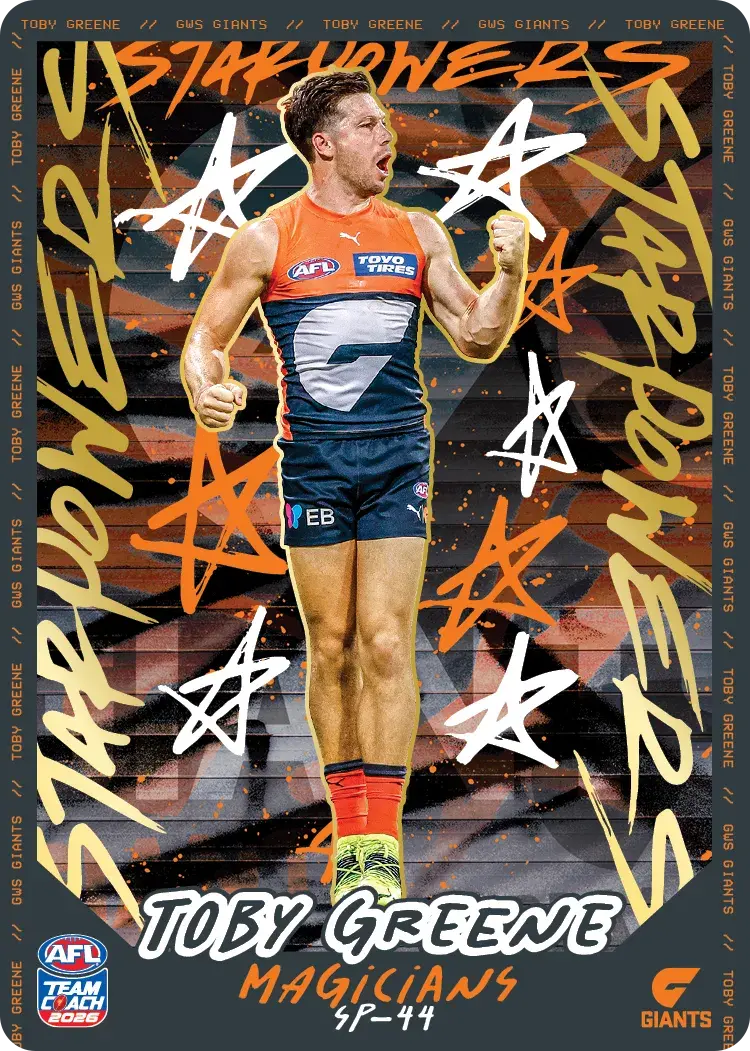 Teamcoach 2026 Star Powers Team SP-44 Toby Greene - GWS Giants