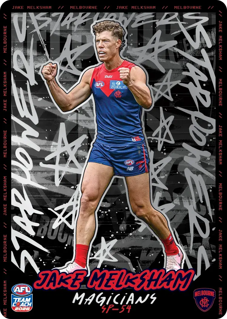Teamcoach 2026 Star Powers Silver SP-54 Jake Melksham - Melbourne Demons