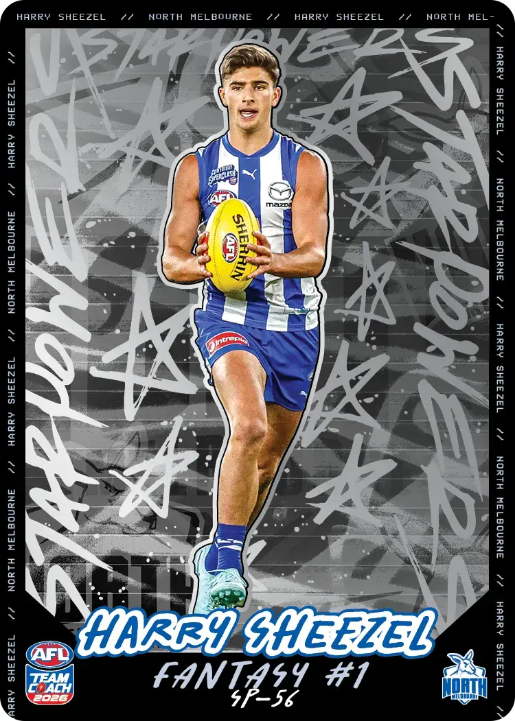 Teamcoach 2026 Star Powers Silver SP-56 Harry Sheezel - North Melbourne Kangaroos