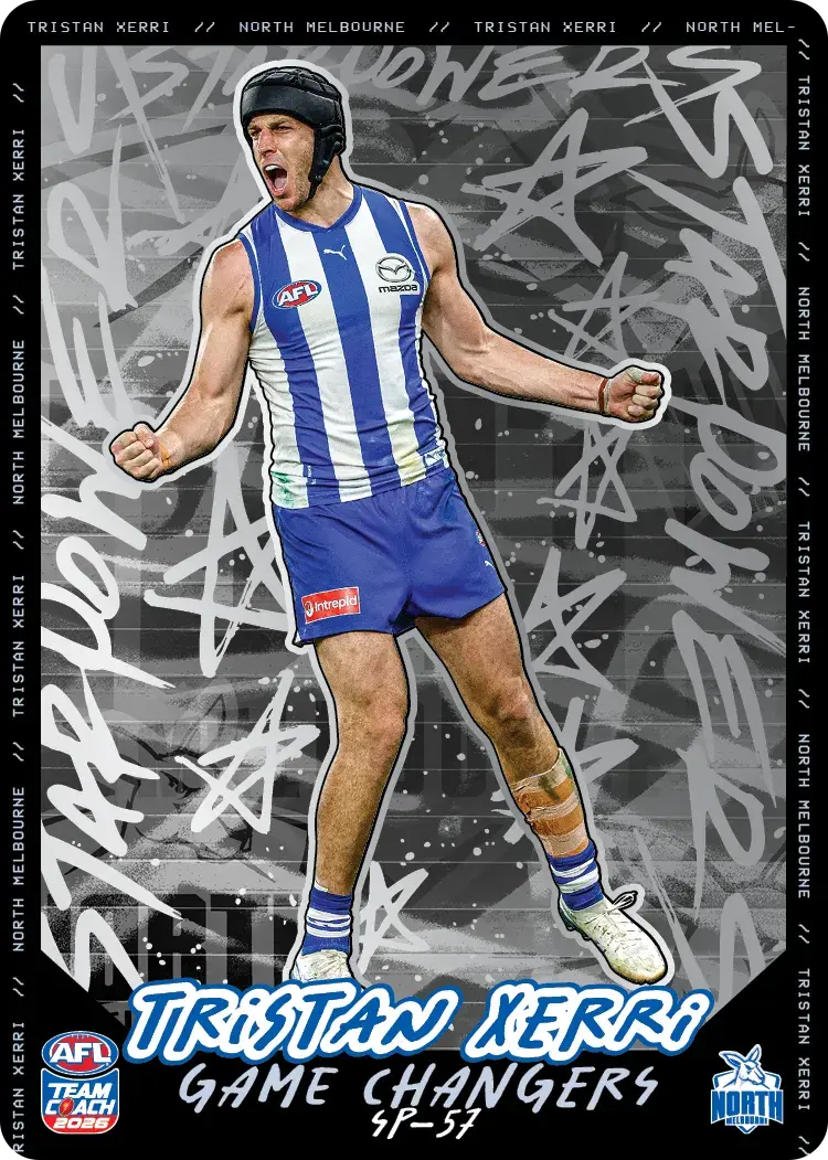 Teamcoach 2026 Star Powers Silver SP-57 Tristan Xerri - North Melbourne Kangaroos