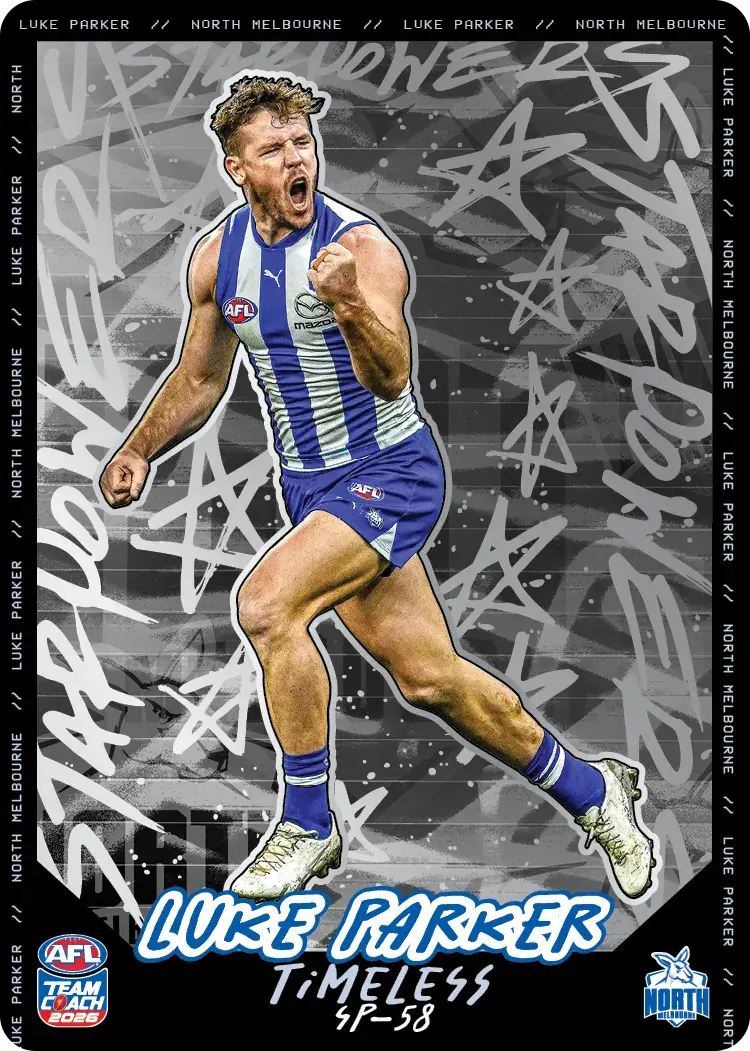 Teamcoach 2026 Star Powers Silver SP-58 Luke Parker - North Melbourne Kangaroos