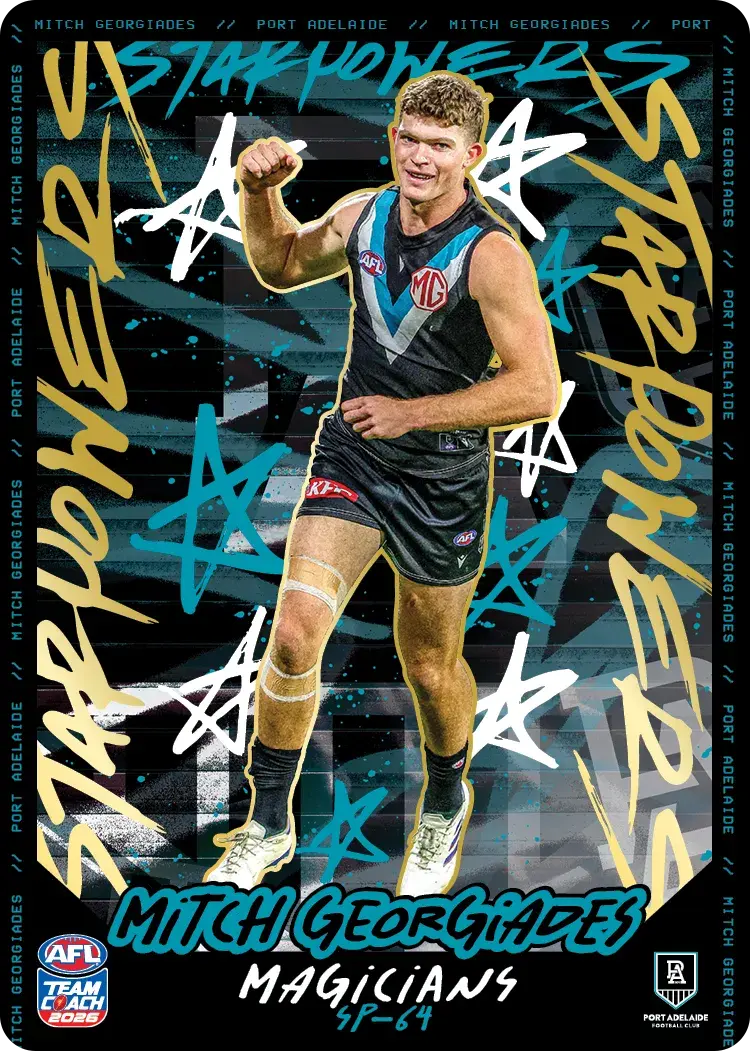 Teamcoach 2026 Star Powers Team SP-64 Mitch Georgiades - Port Adelaide Power