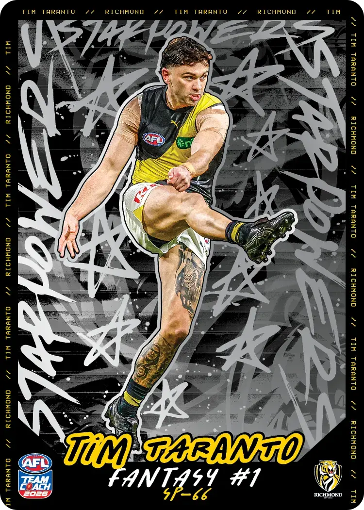 Teamcoach 2026 Star Powers Silver SP-66 Tim Taranto - Richmond Tigers