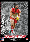 Teamcoach 2026 Star Powers Silver SP-76 Brodie Grundy - Sydney Swans
