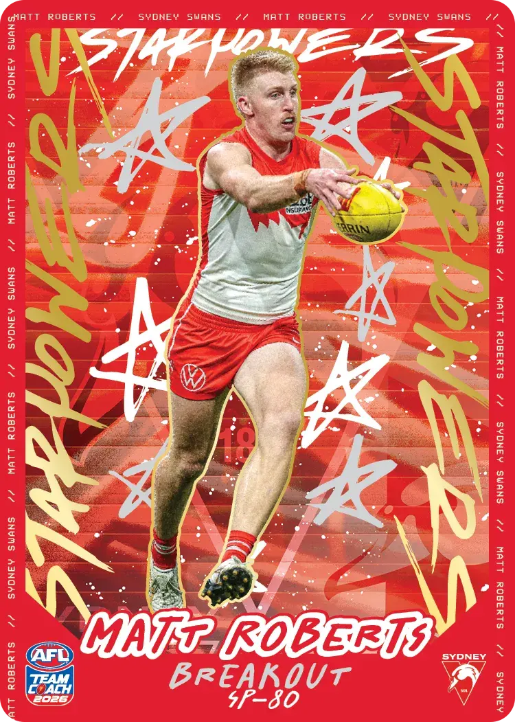 Teamcoach 2026 Star Powers Team SP-80 Matt Roberts - Sydney Swans