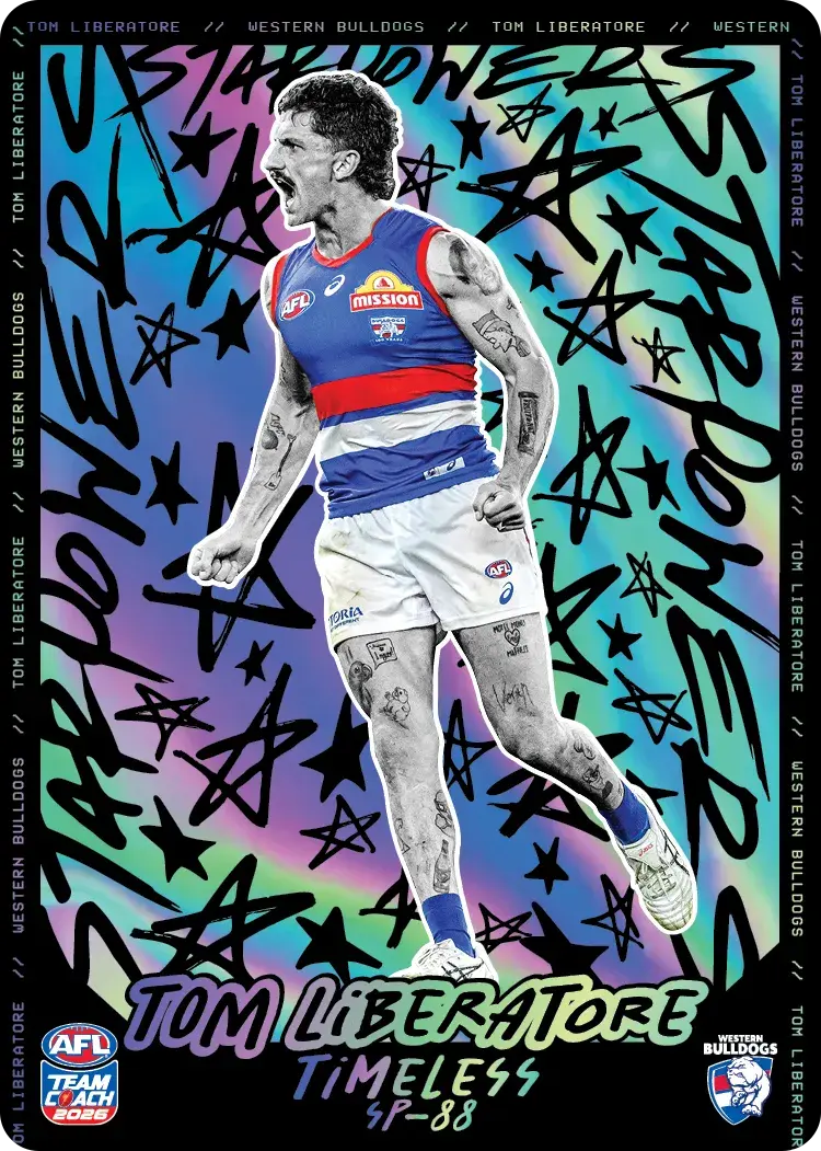 Teamcoach 2026 Star Powers Iridescent SP-88 Tom Liberatore - Western Bulldogs