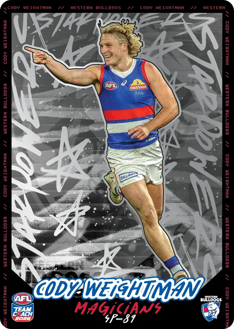 Teamcoach 2026 Star Powers Silver SP-89 Cody Weightman - Western Bulldogs