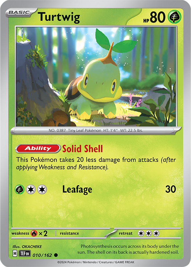 Pokemon TCG - Temporal Forces - #010 - Turtwig - Common