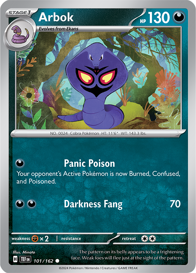 Pokemon TCG - Temporal Forces - #101 - Arbok - Common