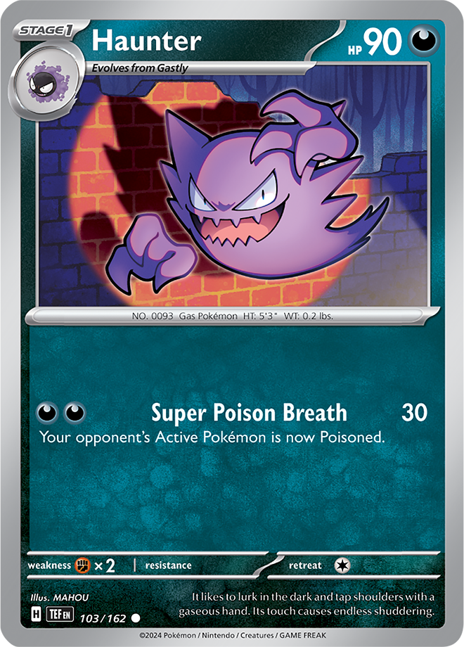 Pokemon TCG - Temporal Forces - #103 - Haunter - Common