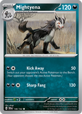 Pokemon TCG - Temporal Forces - #106 - Mightyena - Common
