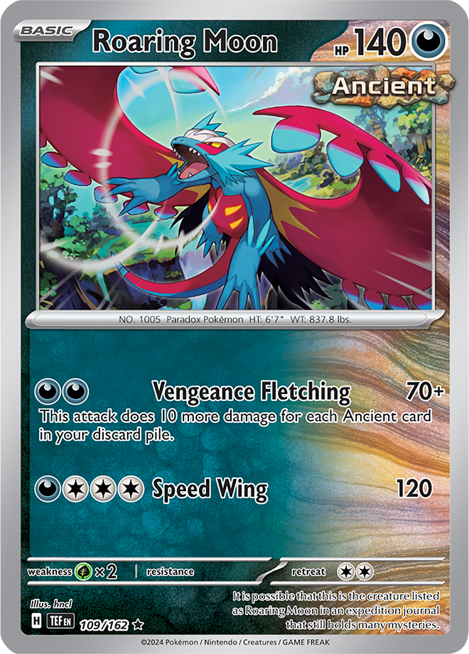 Pokemon TCG - Temporal Forces - #109 - Roaring Moon - Rare