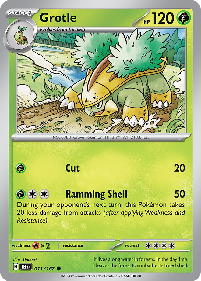 Pokemon TCG - Temporal Forces - #011 - Grotle - Common