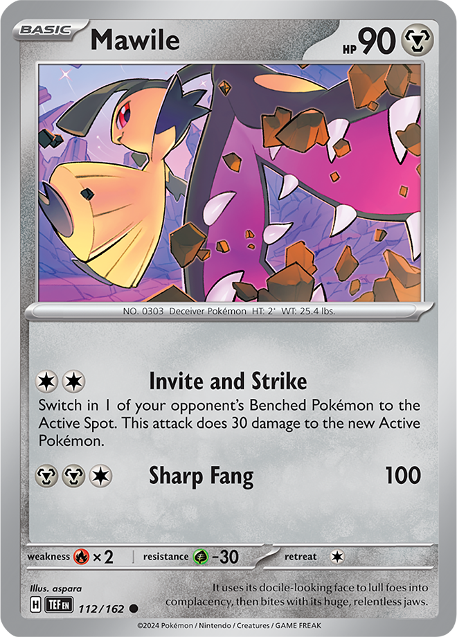 Pokemon TCG - Temporal Forces - #112 - Mawile - Common