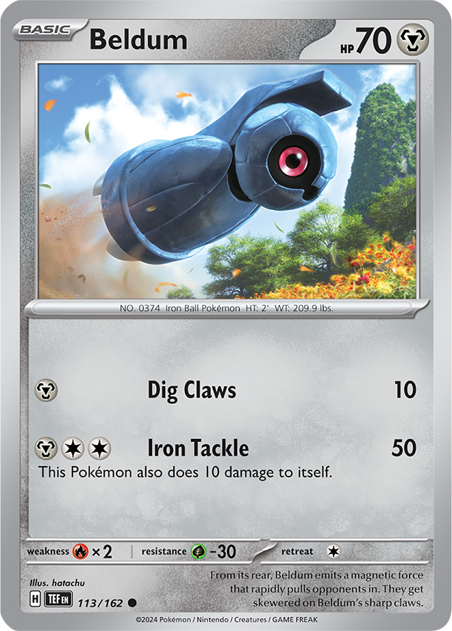 Pokemon TCG - Temporal Forces - #113 - Beldum - Common