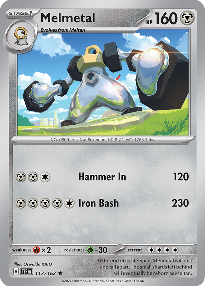 Pokemon TCG - Temporal Forces - #117 - Melmetal - Rare Holo