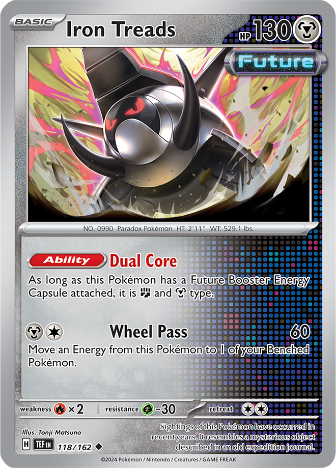 Pokemon TCG - Temporal Forces - #118 - Iron Treads - Uncommon