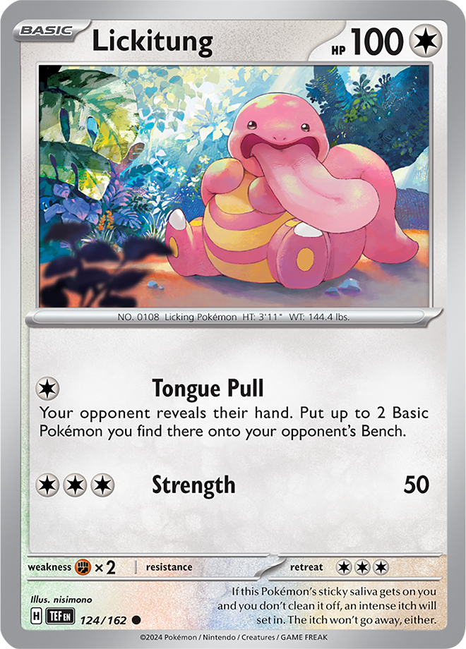 Pokemon TCG - Temporal Forces - #124 - Lickitung - Common