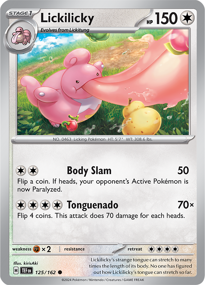 Pokemon TCG - Temporal Forces - #125 - Lickilicky - Common