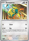 Pokemon TCG - Temporal Forces - #128 - Dunsparce - Common