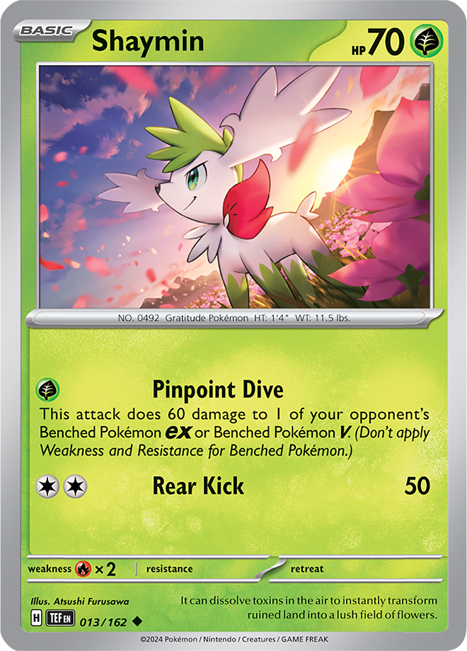 Pokemon TCG - Temporal Forces - #013 - Shaymin - Uncommon
