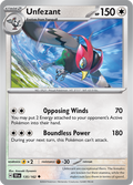 Pokemon TCG - Temporal Forces - #135 - Unfezant - Uncommon