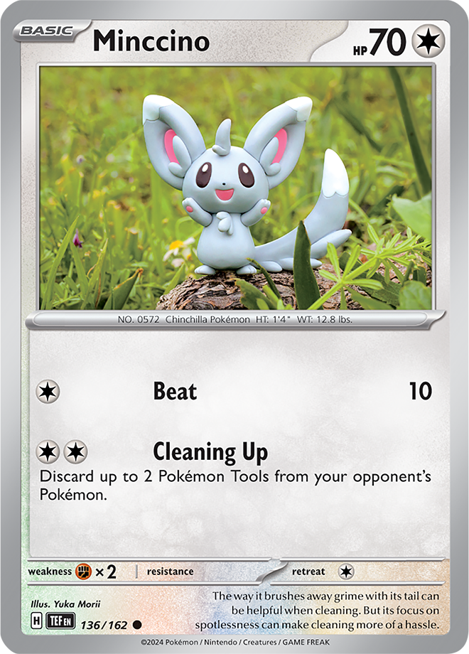 Pokemon TCG - Temporal Forces - #136 - Minccino - Common