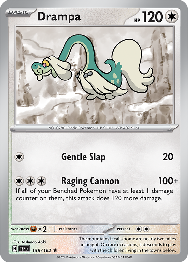 Pokemon TCG - Temporal Forces - #138 - Drampa - Rare Holo