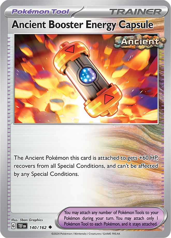 Pokemon TCG Temporal Forces 140 Ancient Booster Energy Capsule Uncommon