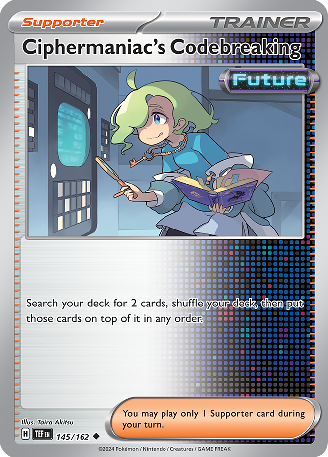 Pokemon TCG Temporal Forces #145 Ciphermaniac's Codebreaking Uncommon