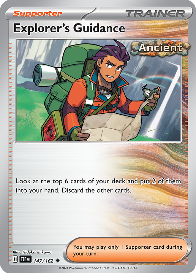 Pokemon TCG - Temporal Forces - #147 - Explorer's Guidance - Uncommon