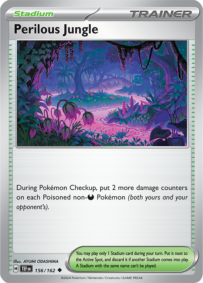 Pokemon TCG - Temporal Forces - #156 - Perilous Jungle - Uncommon