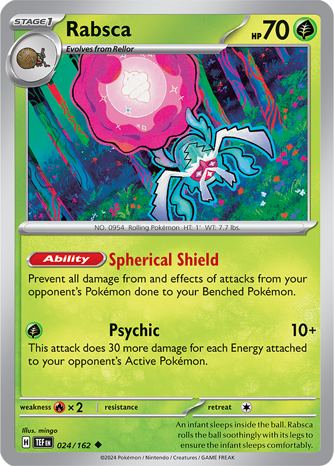 Pokemon TCG - Temporal Forces - #024 - Rabsca - Uncommon