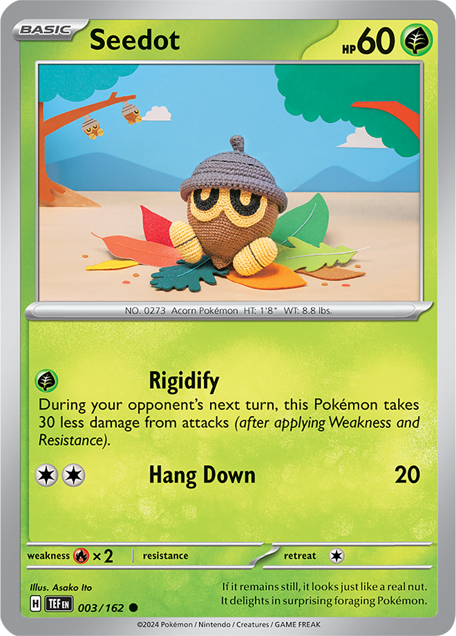 Pokemon TCG - Temporal Forces - #003 - Seedot - Common