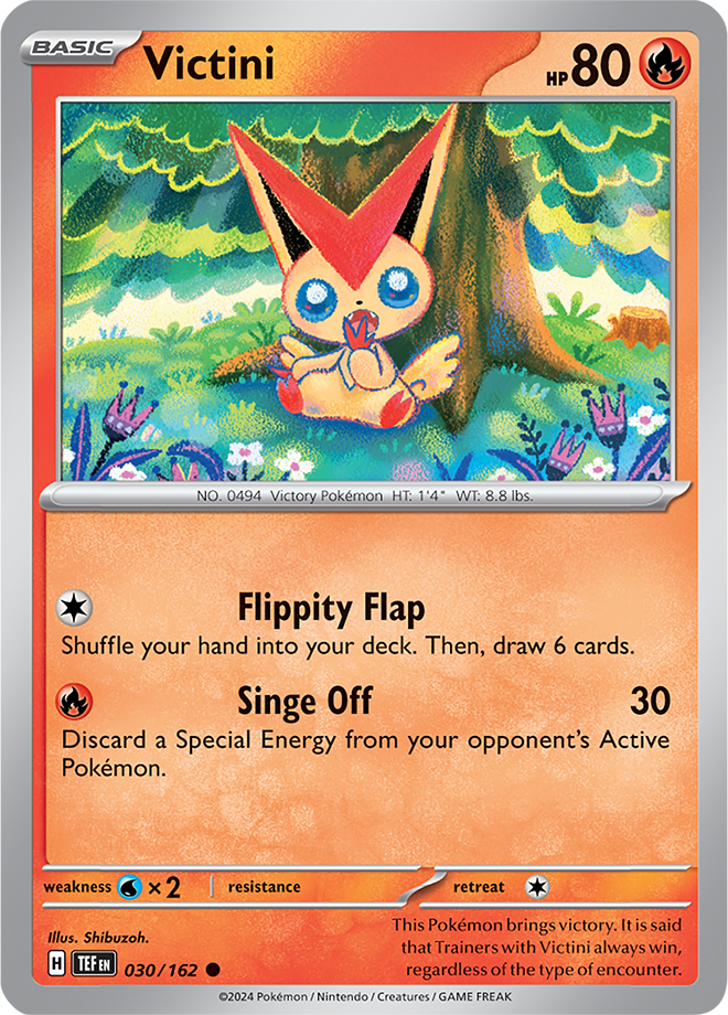 Pokemon TCG - Temporal Forces - #030 - Victini - Common