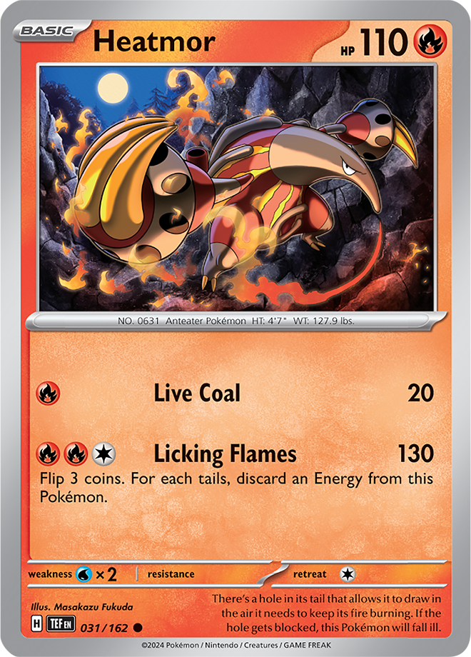 Pokemon TCG - Temporal Forces - #031 - Heatmor - Common