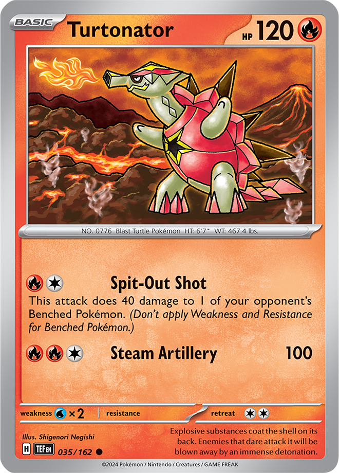 Pokemon TCG - Temporal Forces - #035 - Turtonator - Common