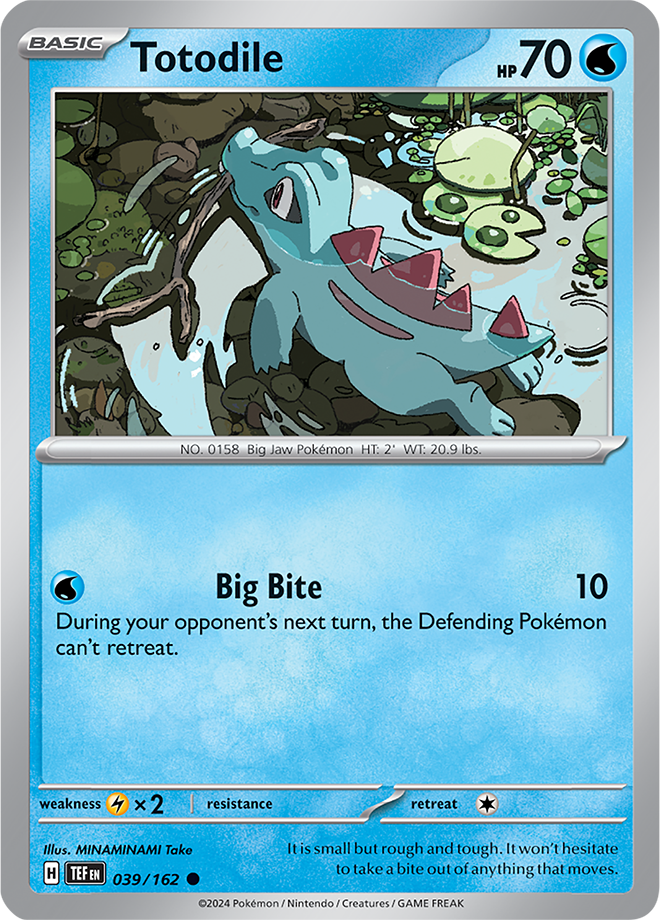 Pokemon TCG - Temporal Forces - #039 - Totodile - Common