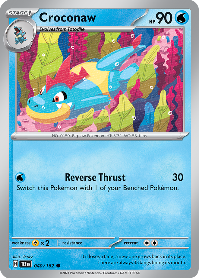 Pokemon TCG - Temporal Forces - #040 - Croconaw - Common