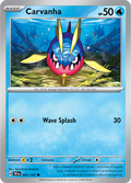 Pokemon TCG - Temporal Forces - #042 - Carvanha - Common
