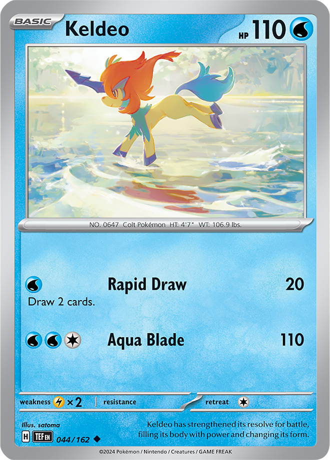 Pokemon TCG - Temporal Forces - #044 - Keldeo - Uncommon