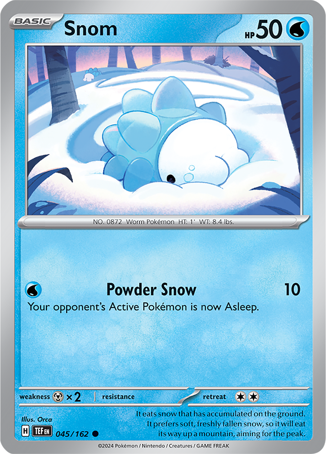 Pokemon TCG - Temporal Forces - #045 - Snom - Common